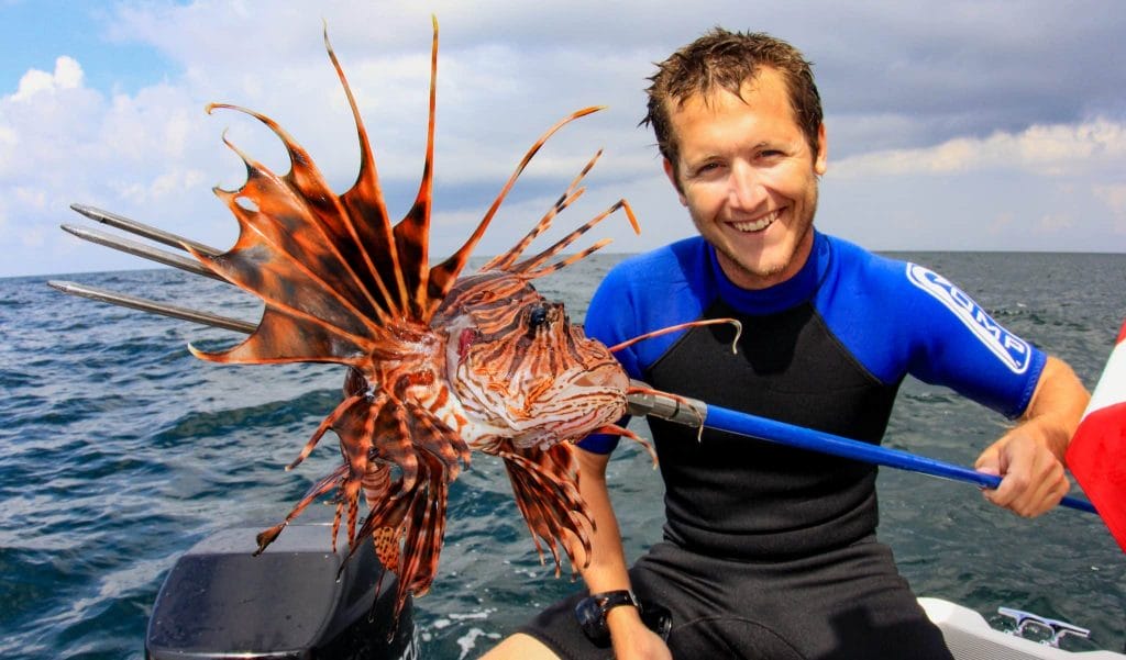 Spearfishing for Lionfish