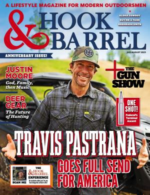 Travis Pastrana Hook&Barrel Magazine July Aug 2023 cover photo