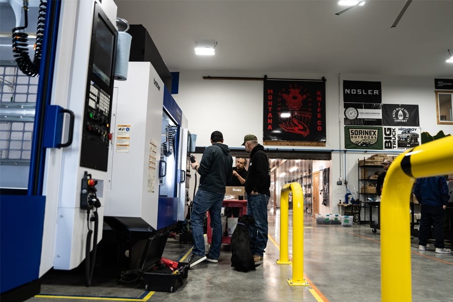 cnc machines at montana knife company