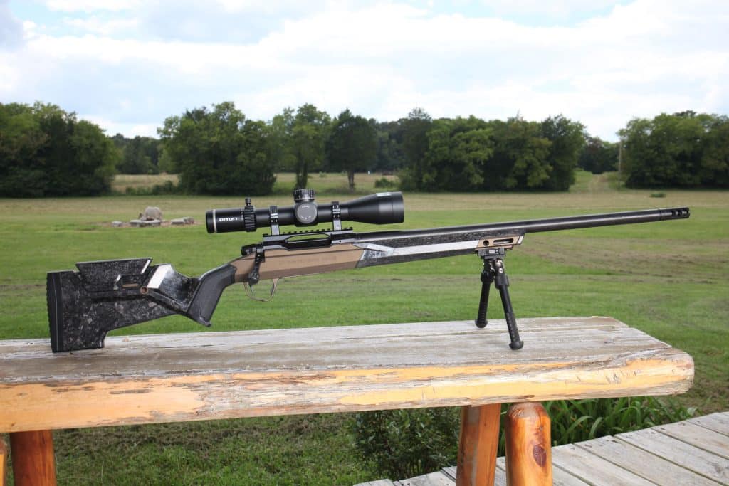 christensen mhr rifle at the range