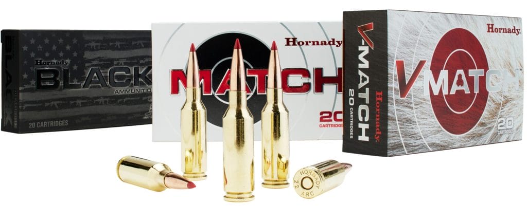 Hornady 22 ARC ammunition family