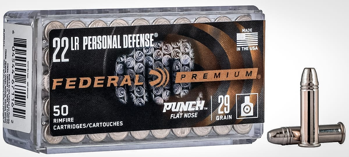 Federal Premium Personal Defense Punch .22 LR ammunition