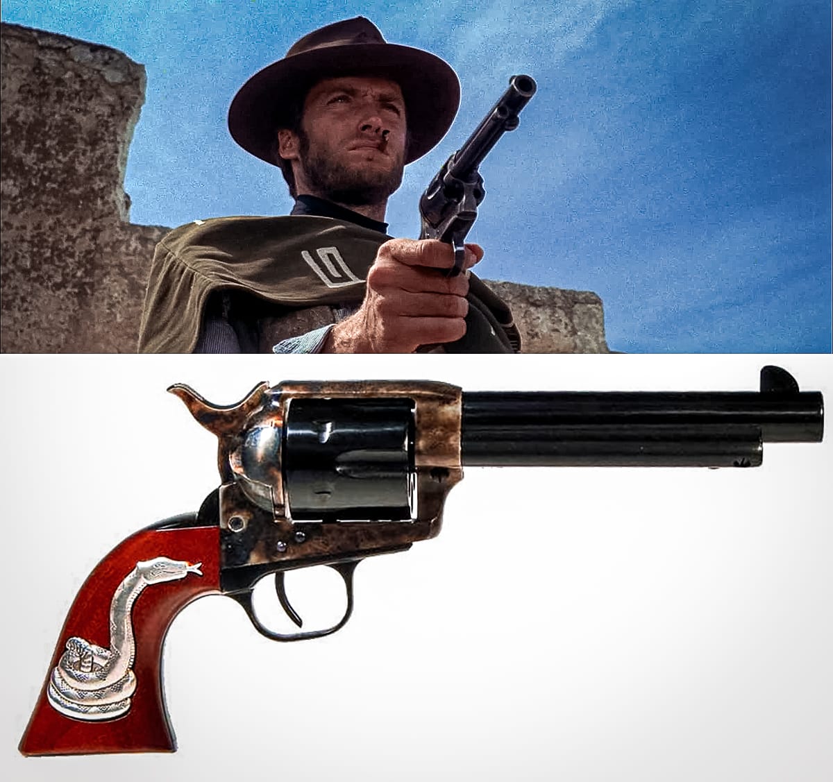 man with no name rattlesnake revolver