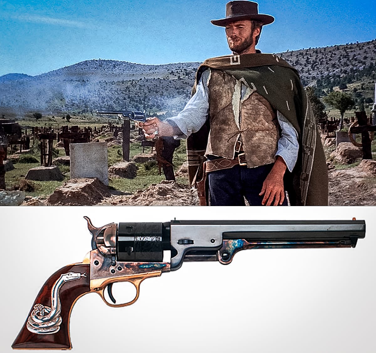 man with no name rattlesnake revolver